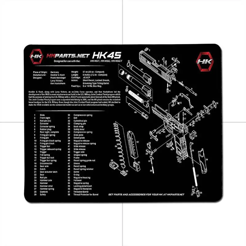 MaiYaCa CS GO запасные части для ружья m14 AR15 HK45 AK47 98 K геймер Скорость мыши розничной резиновый коврик для мыши самодельные картины компьютер игровой коврик для мыши - Цвет: 25X29cm