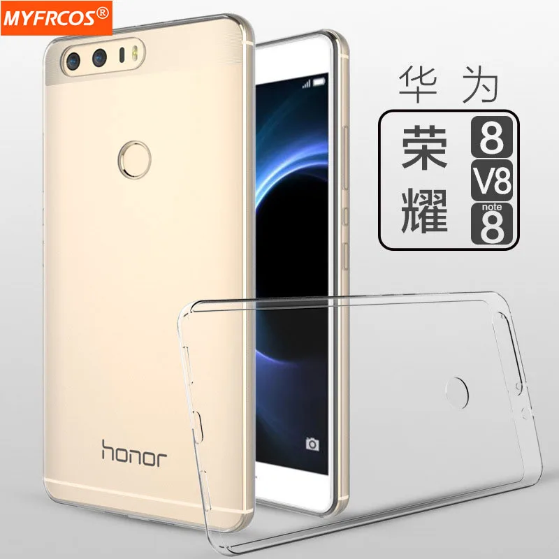 

Case For Huawei Honor 8 V8 Note8 Transparent TPU Soft Shell Cover Full Protection name Clear Honor8 Slim Ultra-thin note v