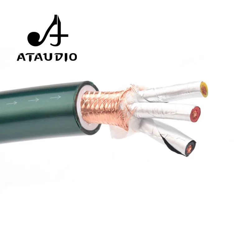 ATAUDIO кабель питания Hi Fi высокочистый OCC для самостоятельной сборки|Кабели VGA| |