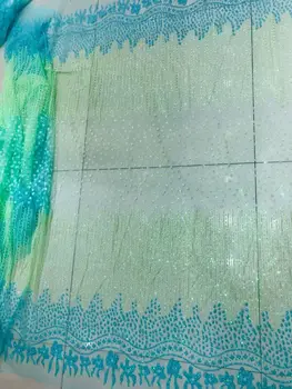 

shinning glued glitter Embroidered net Lace Fabric J-22521 for sexy dress glitter mesh