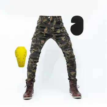 

2018 New Genuine Camouflage Casual Motorcycle Jeans Motorcycle Riding Jeans Motorcycle Racing Pants Army Fan Hockey Pants