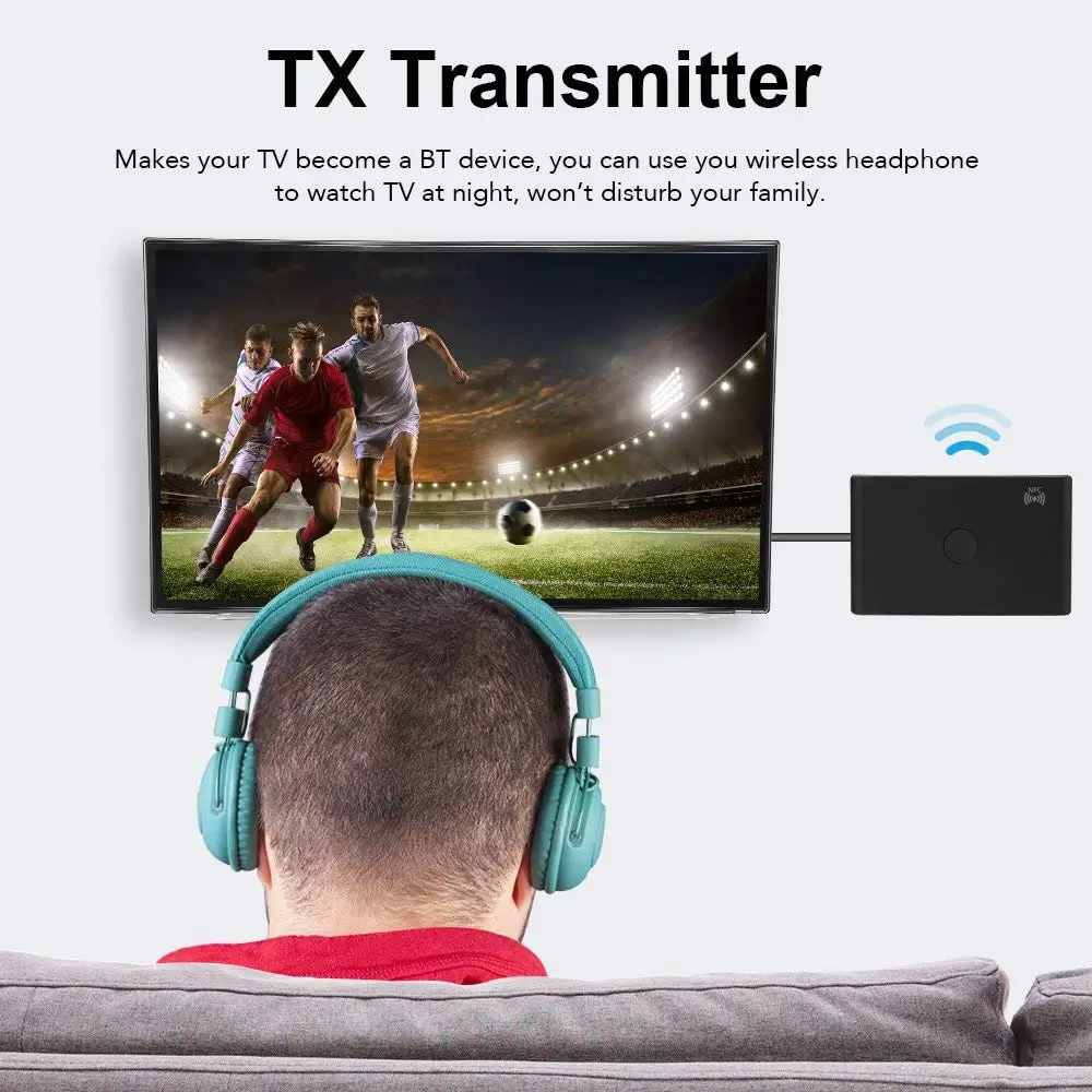 TX6 беспроводной BT 3,0 приемник передатчик поддержка A2DP NFC для ПК ТВ динамик домашняя стереосистема