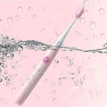 Взрослая Ультразвуковая электрическая зубная щетка с аккумулятором зарядка портативная электрическая зубная щетка для взрослых