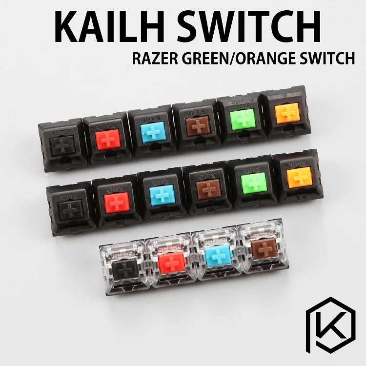 Переключатель kailh 3pin синяя красная черная коричневая зеленая оранжевая для