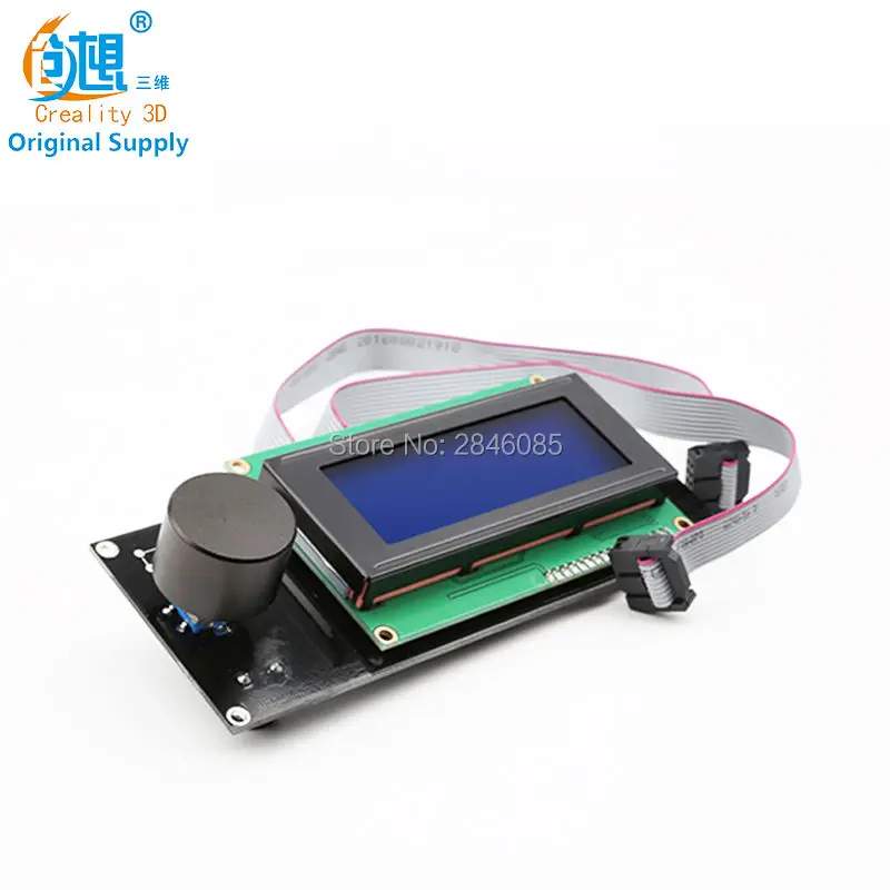 

CREALITY 3D Printer Accessories 2Pcs 2004 LCD Display+10 Pin LCD Cable Reprap Smart Controller Reprap Ramps 1.4 2004LCD Control