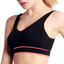 Женский спортивный бюстгальтер Фитнес Йога работает жилет Нижнее белье Мягкий Топы Нижнее белье 3 цвета сжатия без провода-rim бюстгальтеры женские y50