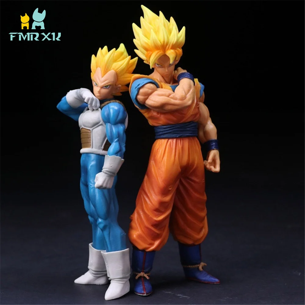 

FMRXK 22cm Dragon Ball Z Super Saiyan Goku Vegeta Figure PVC Action Figure Anime Collection Model Toys Doll Gift Decoration