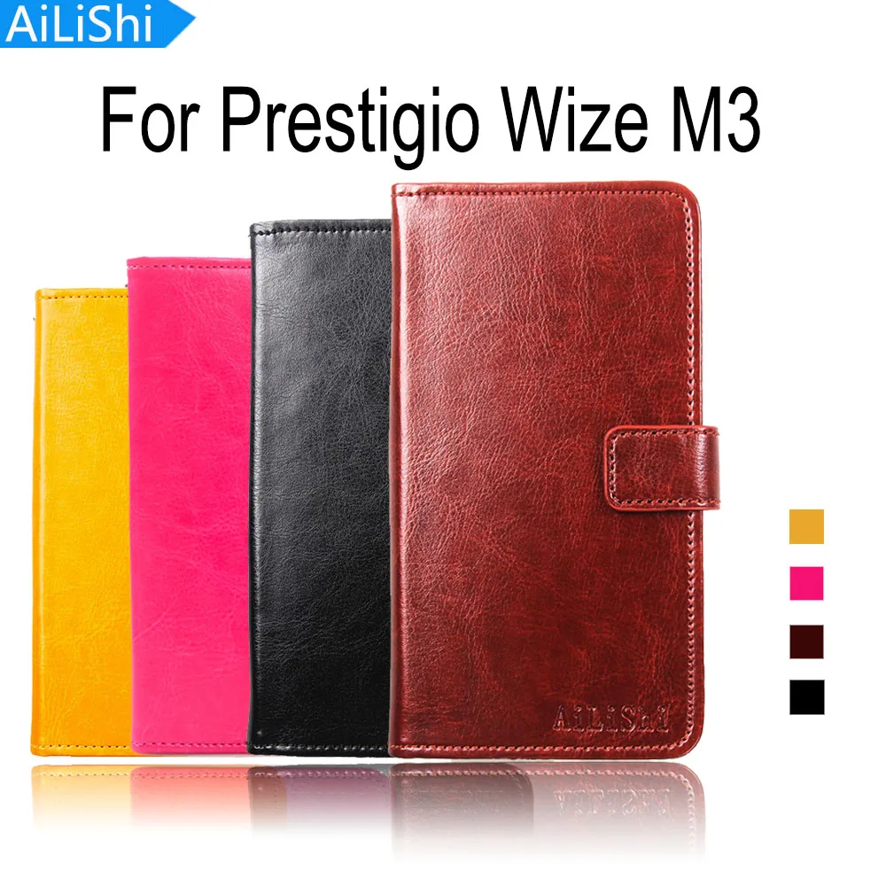 AiLiShi кожаный чехол для Prestigio Wize M3, чехол-кошелек, роскошный флип-чехол, Высококачественная Защитная сумка для телефона