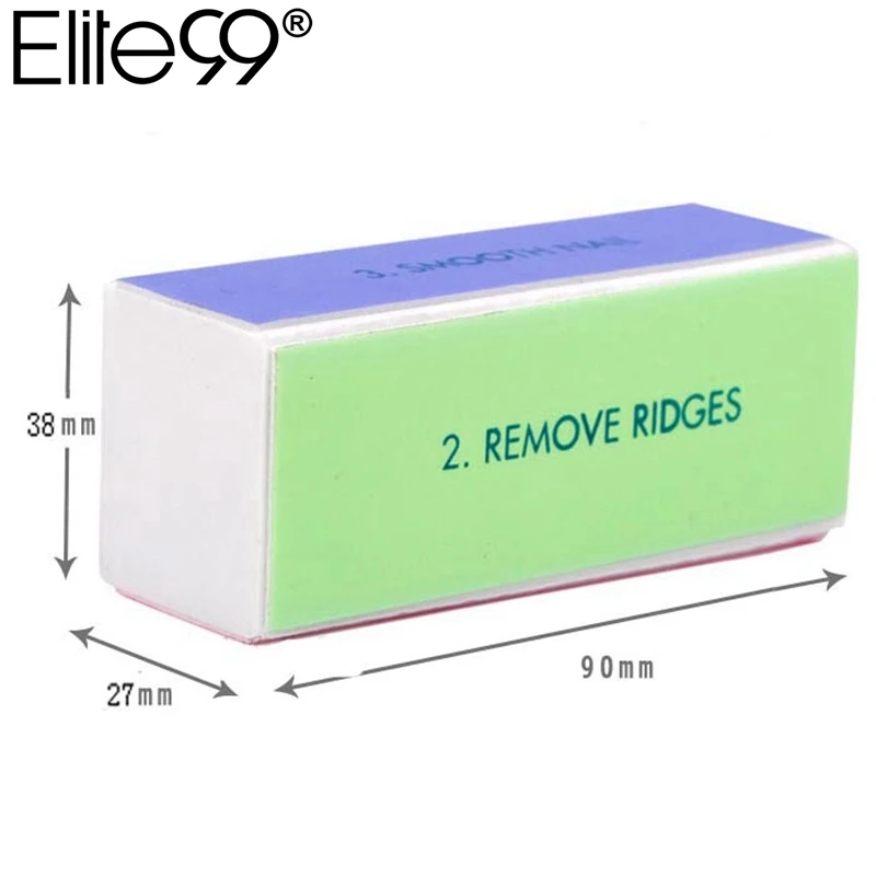 

Elite99 1pcs Nail Art Buffer File Buffing Sanding Files 4 Ways Buffing Nail Extensions Nail Art Buffer File Block Nail Tips