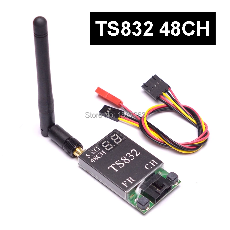 FPV 5 8G TS832 48CH 48 каналов 600 мВт Беспроводной av передатчик для многороторная часть| |