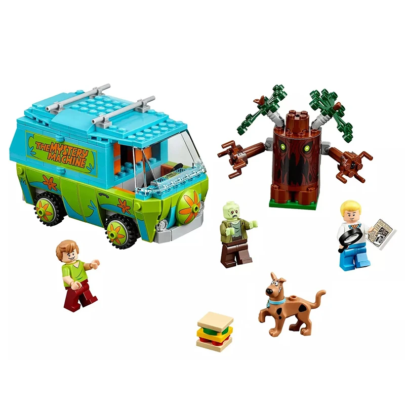 

Scooby Doo Movie Series Mystery Machine Bus Building Blocks DIY Toys Bricks Compatible With Figure Fred Gifts Model For Children