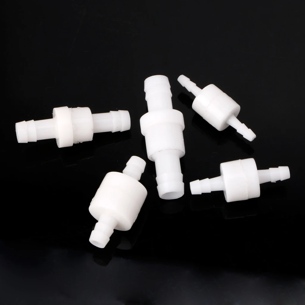 One Way Valve Plastic Non-Return Water Inline Fluids Check Valves for Fuel Gas Liquid