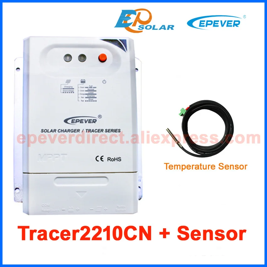 12 В MPPT EP серии солнечный отслеживания регулятор Tracer2210CN с датчиком температуры 20A
