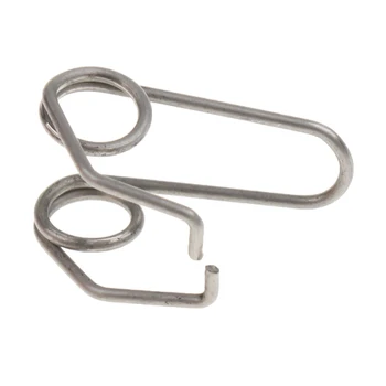 

20Pcs Trumpet Water Key Waterkey Spit Value Spring Stainless Steel for Brass Instrument Parts 0.63x0.47inch Silver
