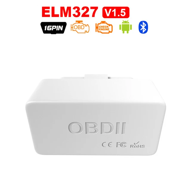 OBD2 ELM327 Bluetooth интерфейс V2.1 V1.5 OBD2 OBD 2 автоматический диагностический инструмент ELM 327 работает на Android Torque/PC v 2,1 адаптер BT - Цвет: v1.5