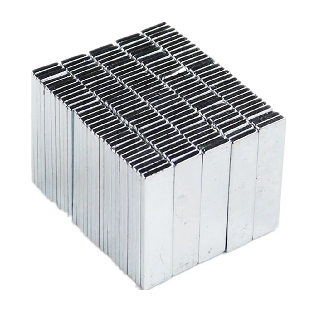 

Neodymium Magnet Block 20x5x1mm NdFeB Strong Power Magnets N35 Permanent Magnetics for Tool Holding 20pcs
