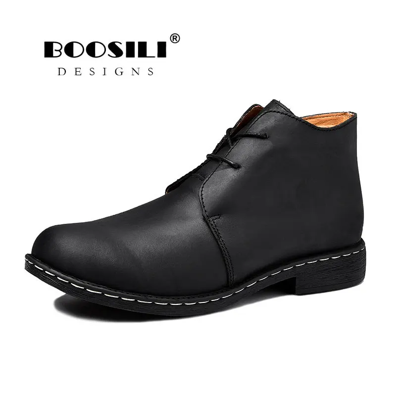 

Zapatillas Hombre Real Sale Mens Shoes Casual Sapatos Boosili 2019 New Men's High State Leather Multiple Colors Handmade Suture