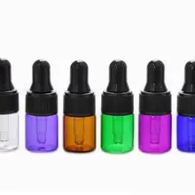 100 шт 2 мл стеклянные бутылочки для эфирных масел стеклянные бутылки для капельницы многоразового использования флаконы для духов бутылка образца