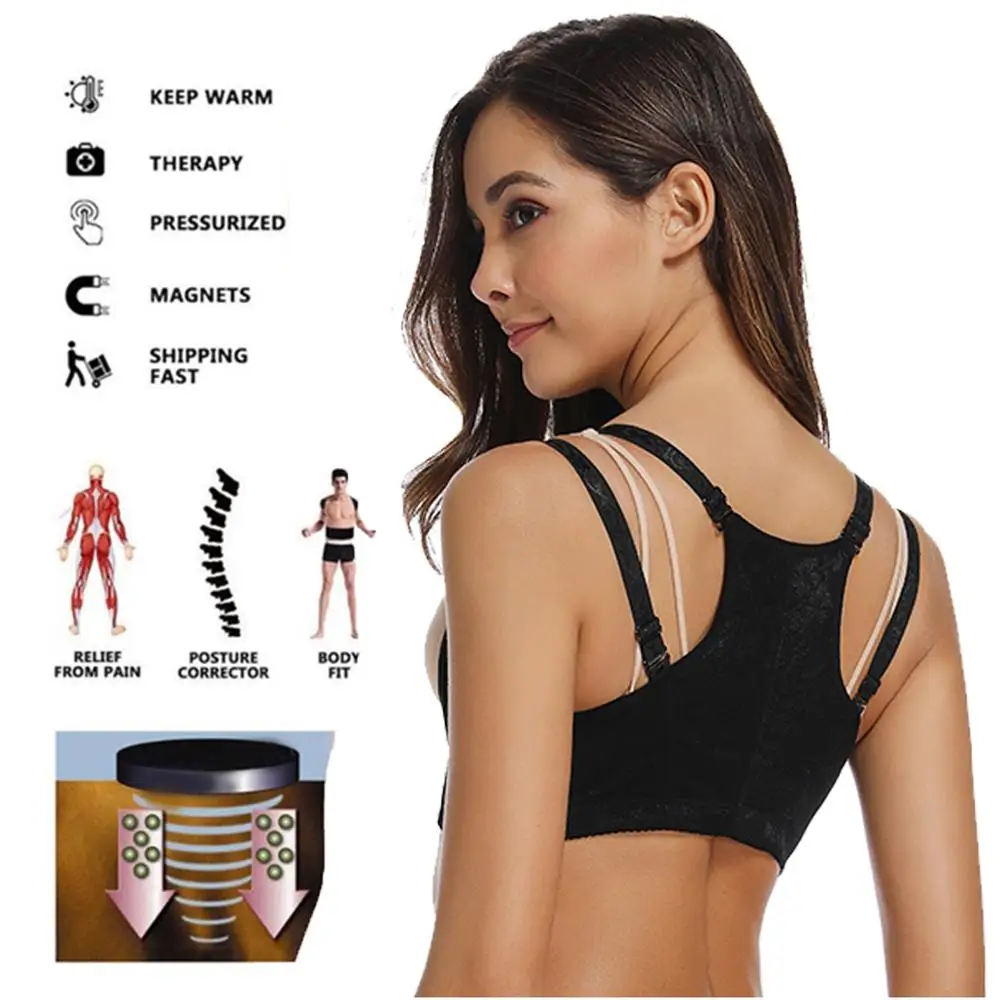 WOWENY Chest Brace up for Women Posture Corrector Shapewear Bra Support Prevent Hunchback X Strappy Compression Vest Tops 