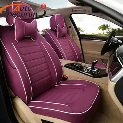 Autodecorun льна Ткань заказ автомобиля сиденья для Porsche Boxster Интимные аксессуары Чехлы для сидений мотоциклов автомобили Стульчики Детские