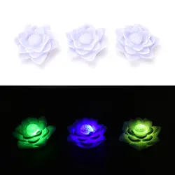 7 цветов Романтический Изменение цветок лотоса светодиодный ночник любовь настроение украшения лампа