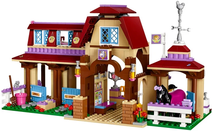 Legoings Friends For Girl Heartlake Riding Club Horse Stables Block Set Mia Stephanie Building Toy Compatible with 41126