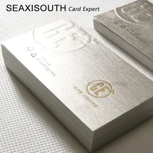 Высококлассная специальная бумага на заказ визитные карточки печать Джаз Металл платина/260 г