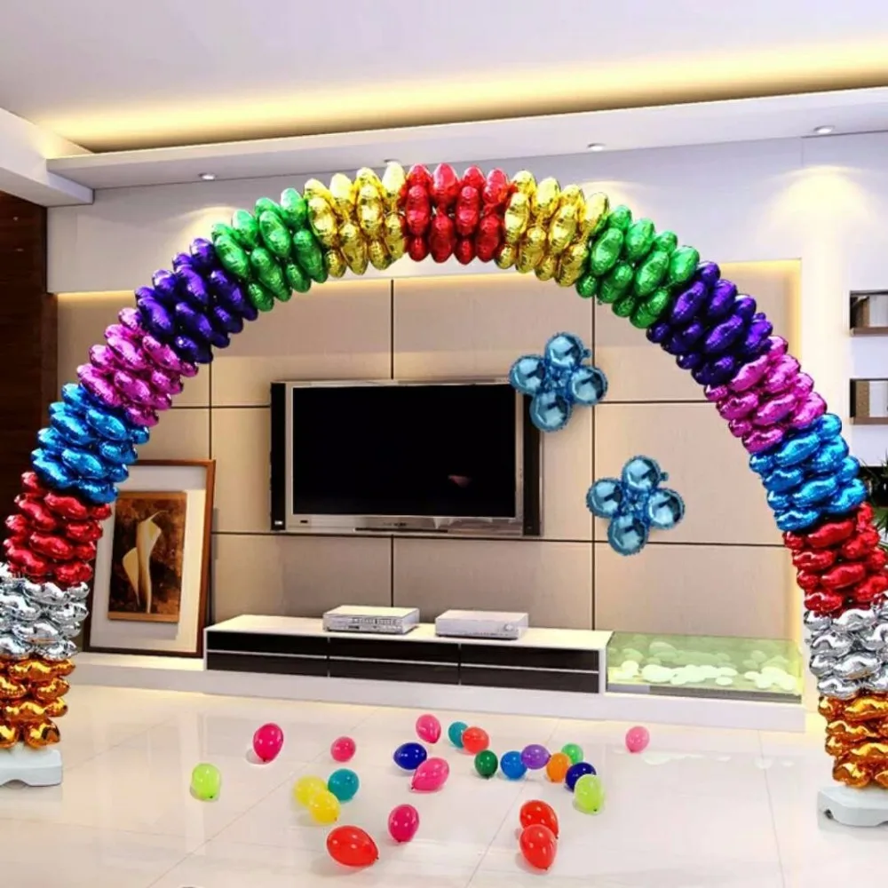 

2PCSClover leaf balloon arch wedding anniversary party birthday decorating heart shaped clover leaf foil balloon.