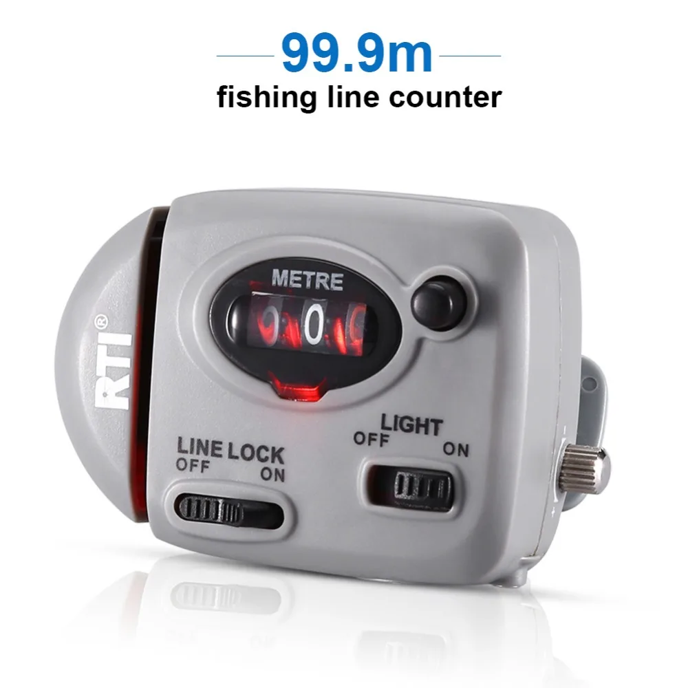 99,9 м счетчик рыболовной лески с цифровым дисплеем, глубинный искатель лески для ловли карпа, рыболовные снасти, инструменты с подсветкой ВКЛ/ВЫКЛ