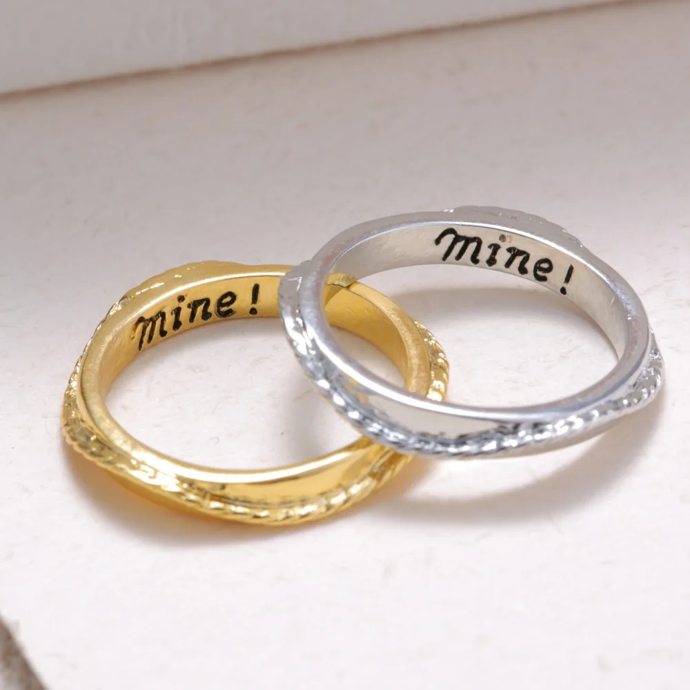 Rinhoo couple Ring for women party Anniversary Engagement Engrave mine Romantic wedding ring