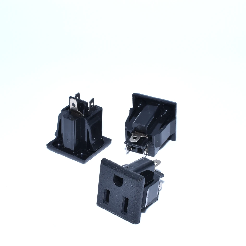 SS 6B Type B USA AC Power Socket in Black *CE Markedin Electrical