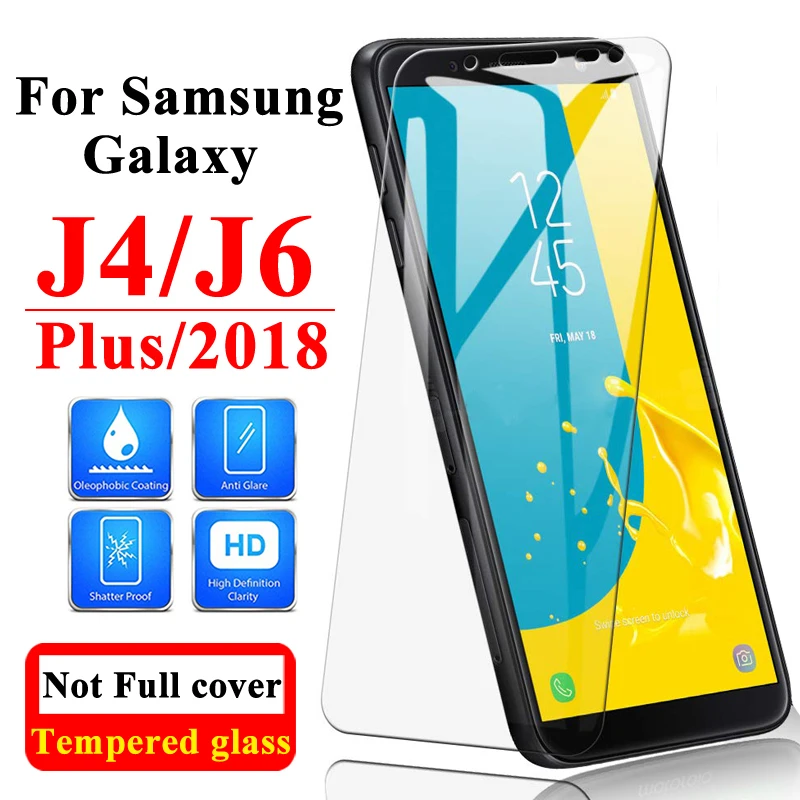 Защитное стекло для Samsung Galaxy J6 Plus J4 защита экрана plus закаленное Sansung Armor Galax