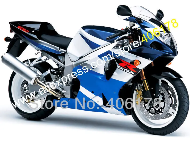 Обтекатель комплект для GSXR1000 2000 2001 2002 K1 GSXR 1000 00 01 02 GSX-R 1000 синие комплекты обтекателей(литья под давлением