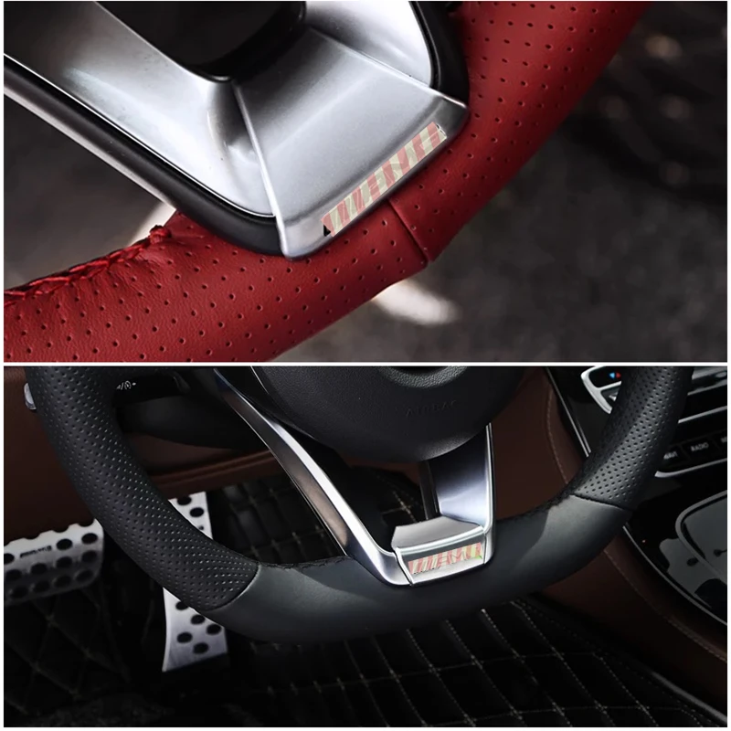 

Emblem Sticker Car Steering Wheel Badge Sticker Plastic For AMG 2016-17 E class 2015-17 C class