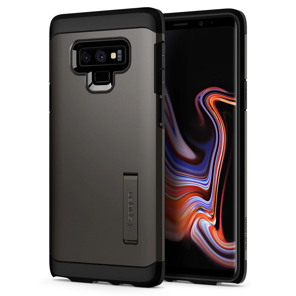 Оригинальные прочные защитные чехлы SPIGEN для samsung Galaxy Note 9 - Цвет: Gunmetal