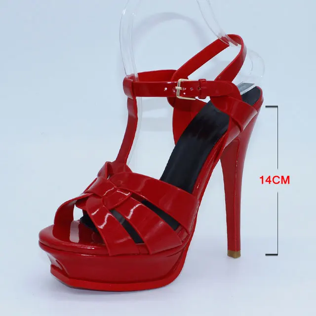KemeKiss/ ; качественные босоножки из натуральной кожи на высоком каблуке; женская пикантная обувь; модная женская обувь; горячая распродажа; 33-40; R4425 - Цвет: da hong se