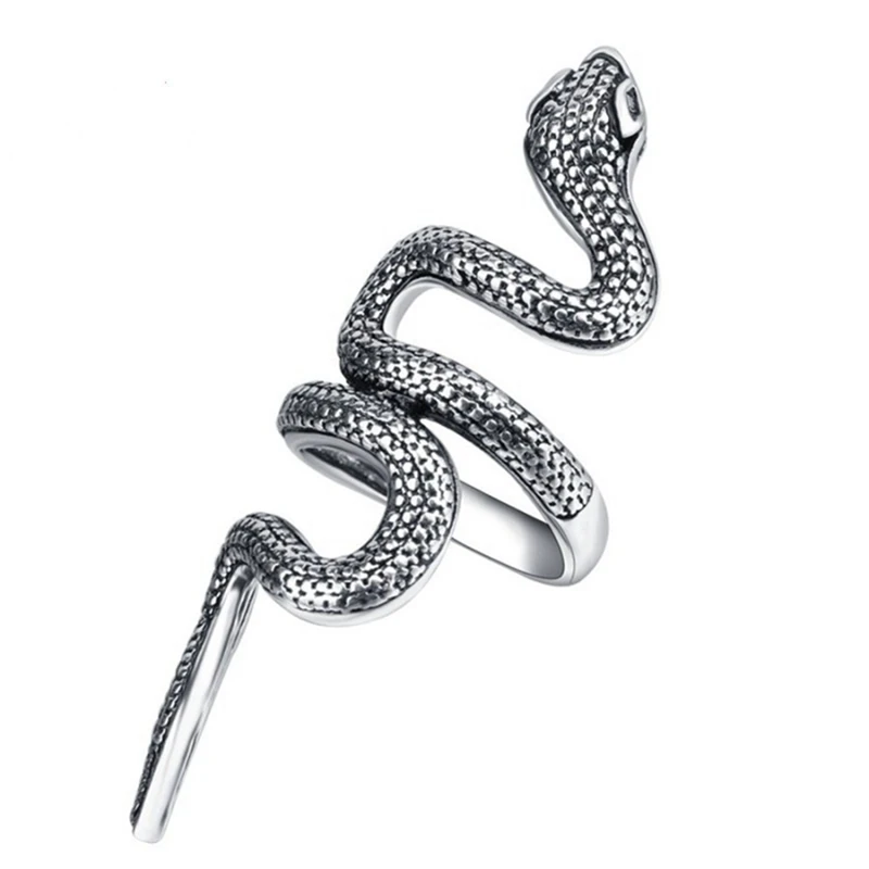 

Fashion Snake Rings For Women Punk Rock Ring Jewelry CZ Zircons Paved Shiny Party Gift Animal Wholesale Jewelry