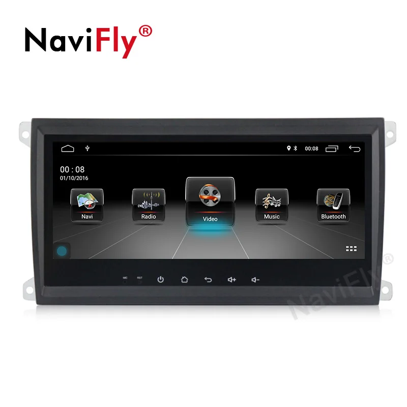 NaviFly 8,8 ''Android 9,1 автомобильный DVD мультимедийный плеер gps навигация для Porsche Cayenne 2003-2010 радио fm стерео головное устройство