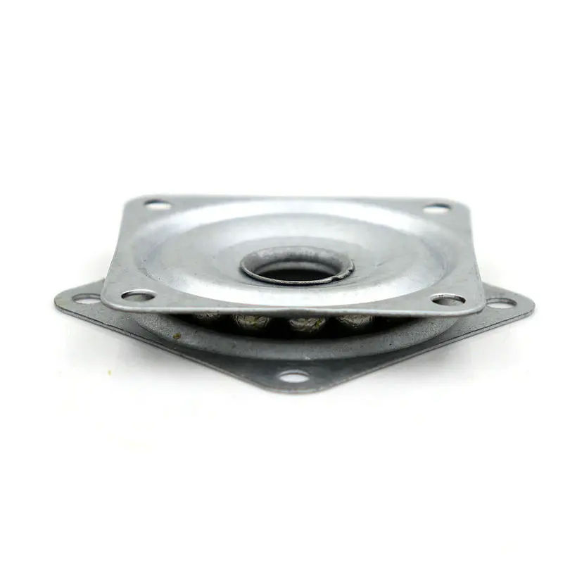 SMALL Solid Swivel Plate Silver Color 360 Degree Rotation Square Lazy Susan Display Stand Small Turntable_0004