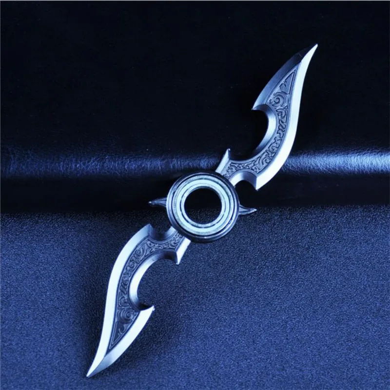 

2017 Tri-Spinner Fidget Toys Pattern Hand Spiner Metal Fidget Spinner For Autism and ADHD Kids/Adult Anti Stress Wheels