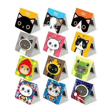 

Super cute cartoon cat magnetic bookmark 4*4cm