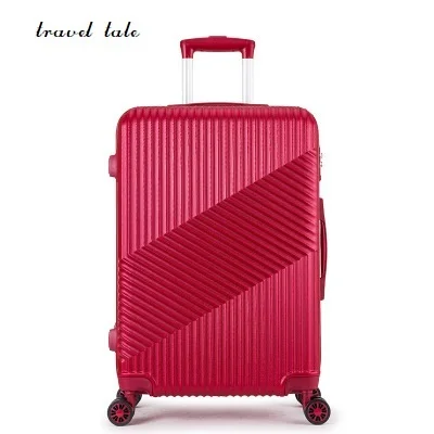 Travel tale cross grain 20/22/24 inches PC Rolling Luggage Spinner brand Travel Suitcase Fashion business travel Luggage
