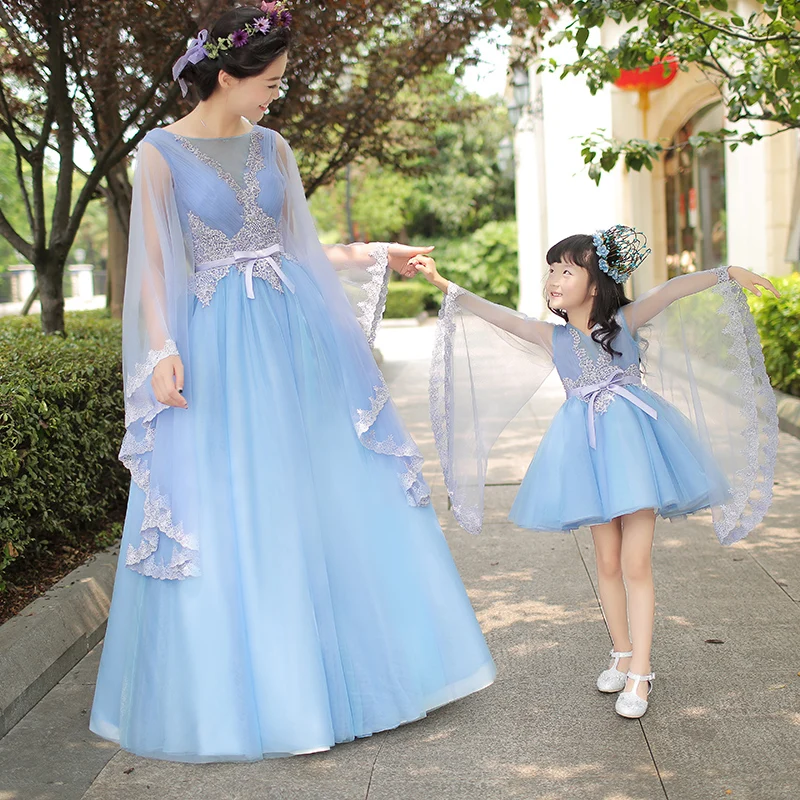 Свадебные платья для мамы и дочки; бальное платье для девочек; одежда для мамы и дочки; одинаковые комплекты для семьи; платье для детей