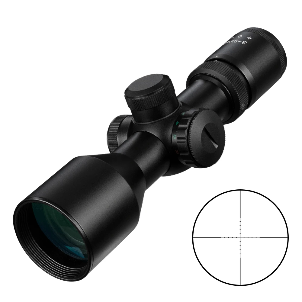 التكتيكية 3-9x40 المدمجة نطاق Mildot/Rangefinder شبكاني Riflescopes عبر الشعر شبكاني يناسب 11 مللي متر/20 مللي متر السكك الحديدية جبل