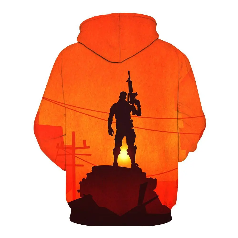 Fans Wear Men Hoodie Fortress Night Gaming Hoodies Battle Royale Print 3D Hooded Pullover