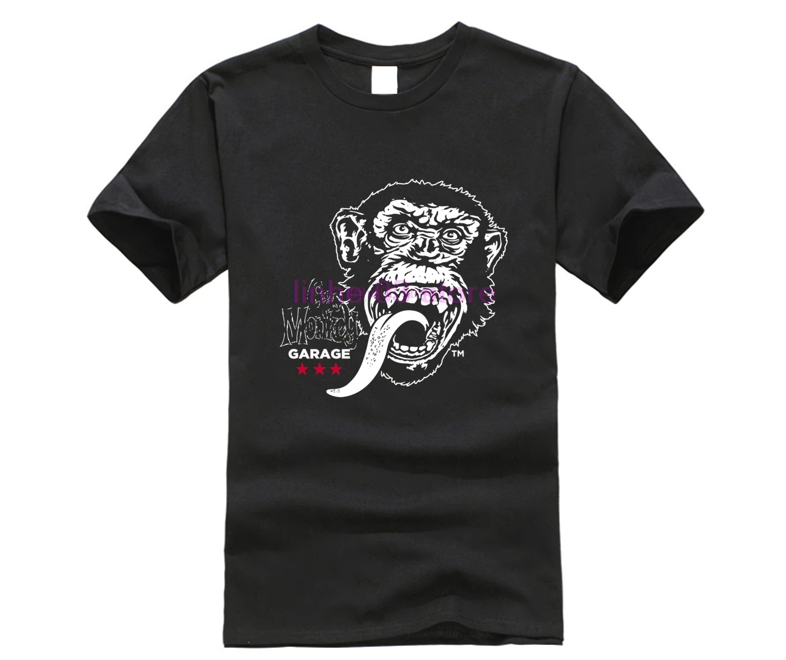 Gas monkey Garage Herren футболка большая обезьяна звезды черный