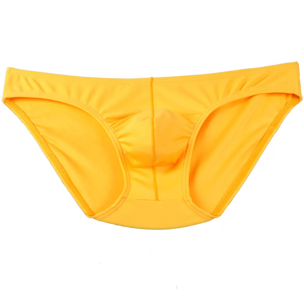 

Fashion Men's Brief Underwear Sexy Penis Pouch Bikini Male Undershorts Smooth Men Underpants Elastic Stretch Soft Calzoncillos