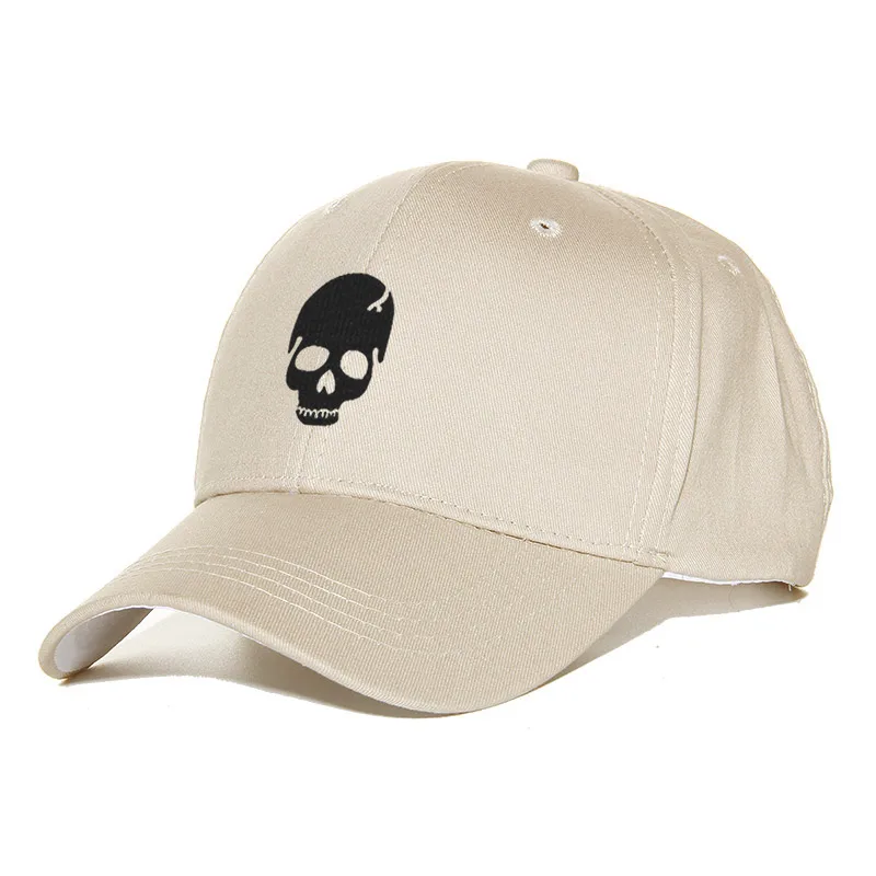 

2019 New Fashion Skull Embroidery Baseball Cap Danger Sign hip hop hat Spring Man Woman Cotton Sports Black Bone ASTROWOR Unisex
