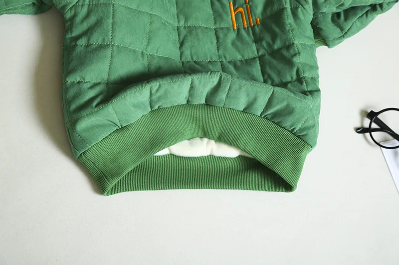 ExactlyFZ/толстовки для маленьких мальчиков; зимнее плотное теплое пальто; модная верхняя одежда из флиса и бархата с надписью для малышей; толстовки с капюшоном