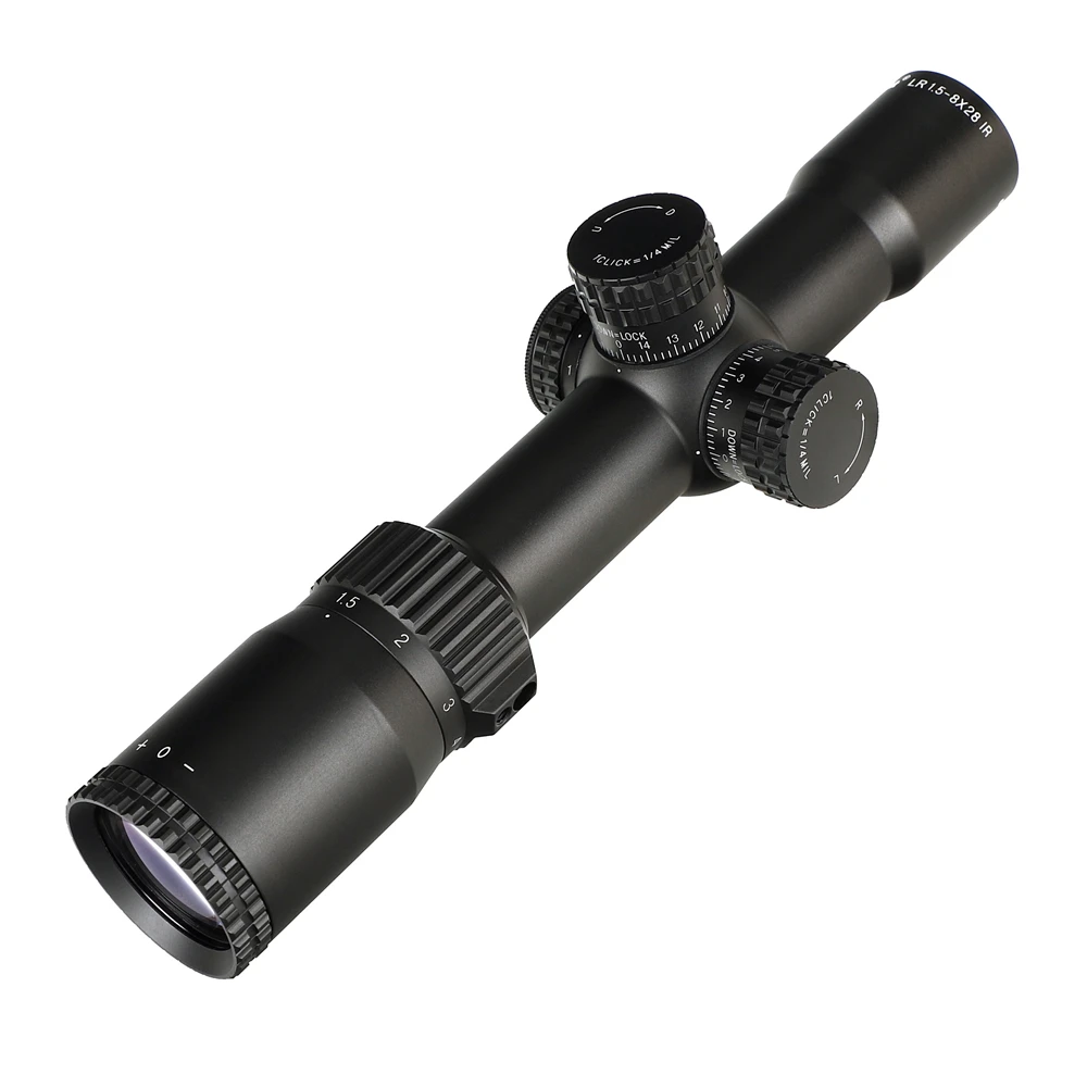 Ohhunt LR 1,5-8X28 IR Hunitng Riflescope Mil Dot стекло травленая сетка тактические оптические прицелы револьверный Сброс блокировки для прицела